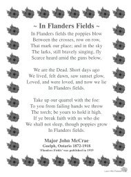 In Flanders Fields - Prince Edward Island Command, The Royal ...