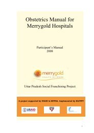 Obstetrics Manual for Merrygold Hospitals - State Innovations in ...