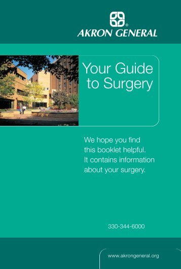 Your Guide to Surgery - Akron General Medical Center