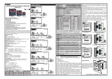 ON/OFF SICAKLIK KONTROL CİHAZLARI ESM-XX10 cccc - Atlantik ...