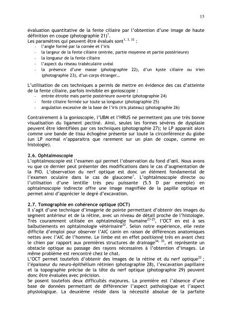 aspects cliniques et methodes diagnostiques du glaucome chez le ...