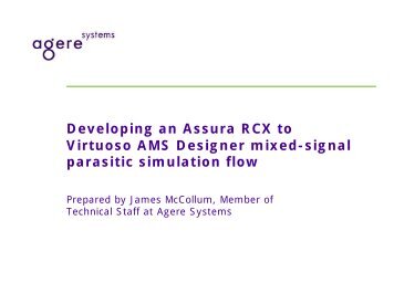 Developing an Assura RCX to Virtuoso AMS Designer mixed-signal ...