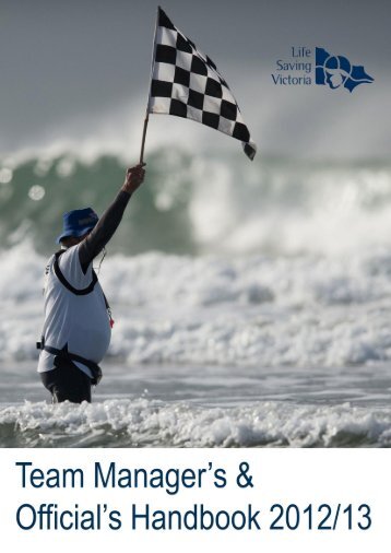 Team manager's & official's handbook - Life Saving Victoria