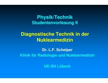 III. Physik/Technik - Klinik fÃ¼r Strahlentherapie