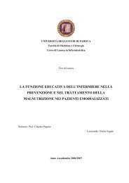 la funzione educativa dell'infermiere nella prevenzione e nel