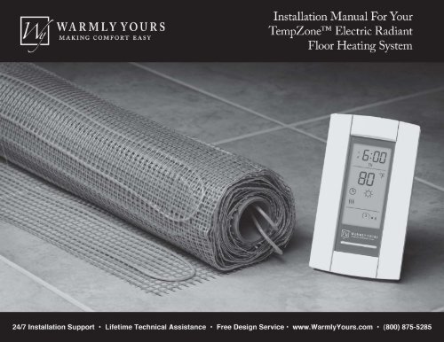 Warmly Yours Instruction Manual Pdf Northland Construction Supplies