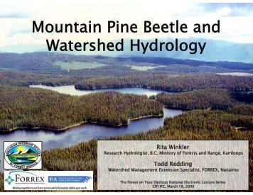 Mountain Pine Beetle and Watershed Hydrology