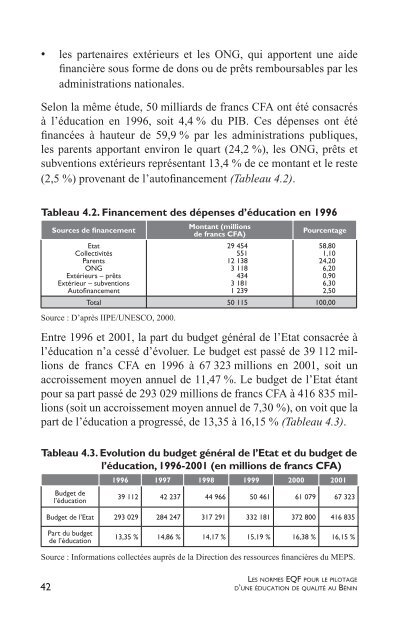 Les normes EQF pour le pilotage d'une Ã©ducation de qualitÃ© ... - ADEA