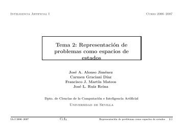 Tema 2 - Dpto. Ciencias de la ComputaciÃ³n e Inteligencia Artificial.