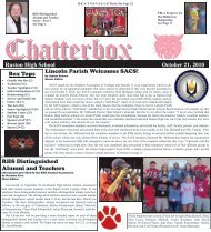 October 2010 Chatterbox - Ruston High School - Lincoln Parish ...