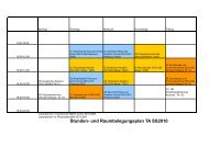 Stunden- und Raumbelegungsplan TA SS2010 - Technische Akustik