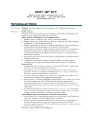 View Resume - DMA Health Strategies