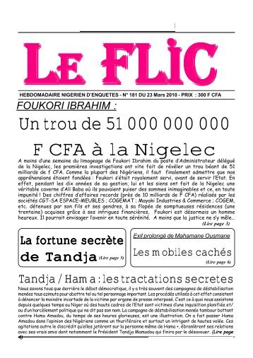 LE FLIC NÂ° 181.p65 - Nigerdiaspora