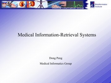 Medical Information-Retrieval Systems