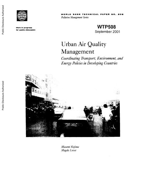 Urban Air Quality Management