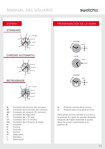 Manual completo (Chrono) - Swatch