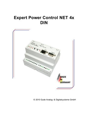 Expert Power Control NET 4x DIN - Gude Analog