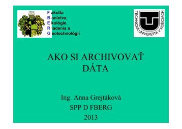 Ako si archivovaÅ¥ dÃ¡ta