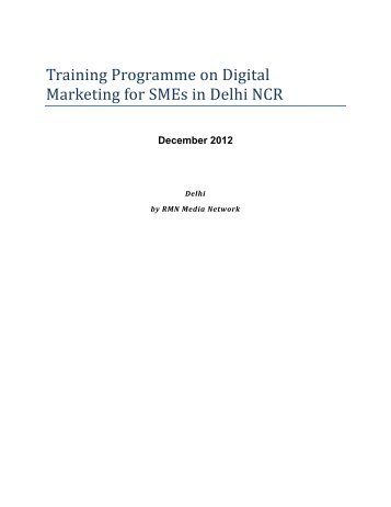 Download File Training on Digital Marketing for ... - UNIDO-ICAMT