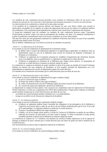 Statuts en PDF - FÃ©dÃ©ration franÃ§aise de wushu