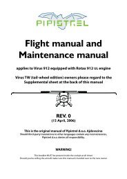 Virus 912 12.4 m Flight Manual and Maintenance Manual - Pipistrel