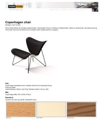 Copenhagen chair - Foraform