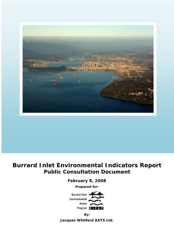 Burrard Inlet Environmental Indicators Report Public Consultation ...