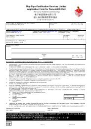 Digi-Sign Certification Services Limited Application Form ... - Tradelink