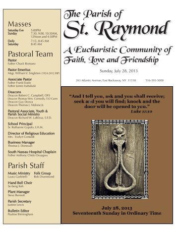 The Parish of - St. Raymond - East Rockaway NY