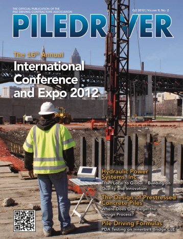 the official publication of - Pile Driving Contractors Association