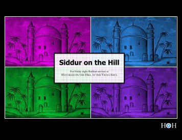 Siddur on the Hill - The Vilna Shul