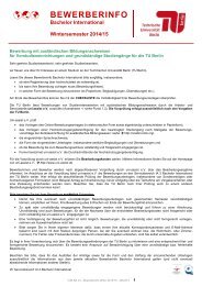 Bewerberinfo (PDF, 314,2 KB) - TU Berlin