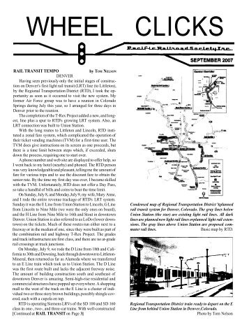 WHEEL CLICKS - Pacific Railroad Society