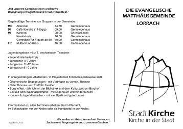 Folie 1 - Matthäusgemeinde Lörrach