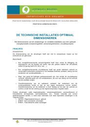 de technische installaties optimaal dimensioneren - Leefmilieu Brussel