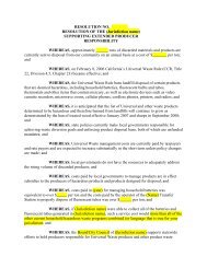 RESOLUTION OF THE - Green Cities California