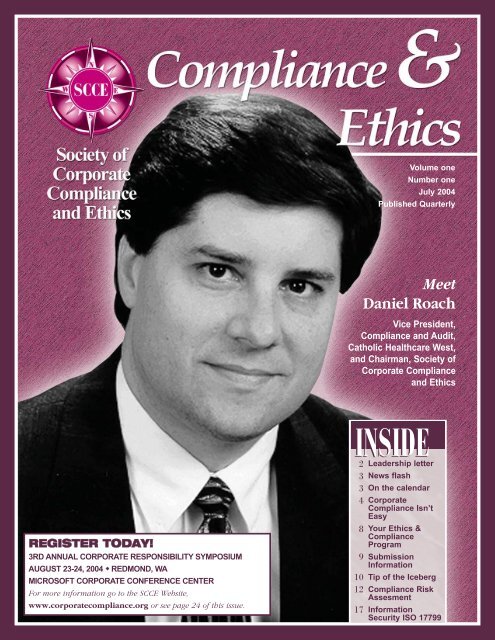 Meet Daniel Roach - Society of Corporate Compliance and Ethics