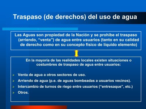 EL ROL DE LAS ORGANIZACIONES DE USUARIOS DE AGUA EN ...