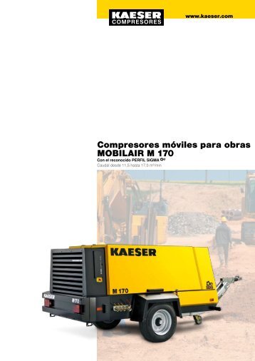 Compresores mÃ³viles para obras MOBILAIR M 170 - Kaeser ...