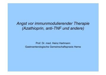 Angst vor immunmodulierender Therapie - Kompetenznetz CED ...