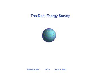 The Dark Energy Survey - DES DocDB - Fermilab