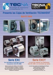 Catálogo/Tarifa cajas EXC+EXCT - Tecna