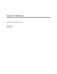 Inside PLT MzScheme - Download PLT Scheme