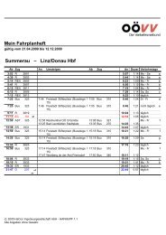 Mein Fahrplanheft Summerau â Linz/DonauHbf - Hagenberg