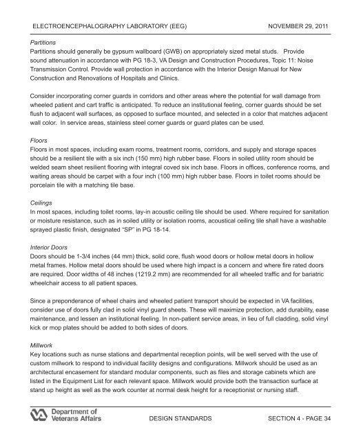 Electroencephalography Laboratory (EEG) Design Guide - Office of ...