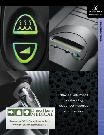 REMstar Pro/Plus CPAP Brochure (PDF) - Direct Home Medical