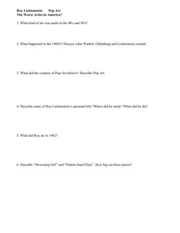 Roy Lichtenstein Questions.pdf