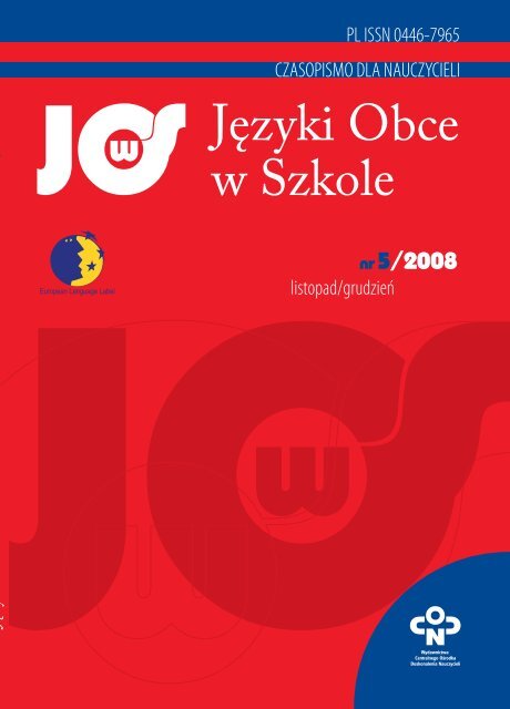 JÄzyki Obce w Szkole - Biblioteka Cyfrowa OÅrodka Rozwoju Edukacji