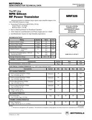 NPN Silicon RF Power Transistor MRF464