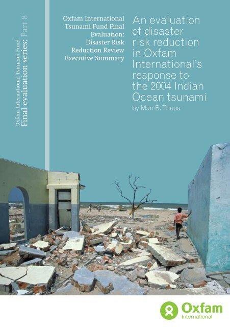 Evaluation of disaster risk reduction - Oxfam International